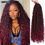 Thumbnail: Ombre Goddess Locs Crochet Hair Curly Ends Synthetic Faux Locs Braids Pre-looped