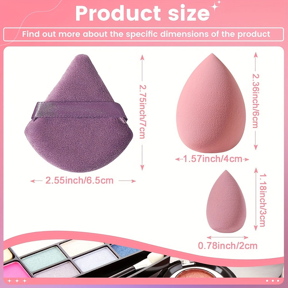 Thumbnail: 10PCS Cosmetic Puff Set Makeup Foundation Sponge Women Powder Puff Makeup tools 