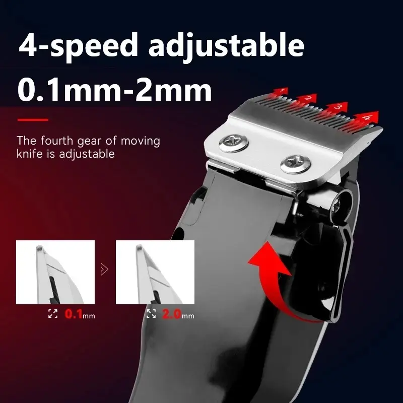 Thumbnail: Kemei KM-PG809A Hair Clipper Hair Cutting maching Wireless Trimmer Men Professio