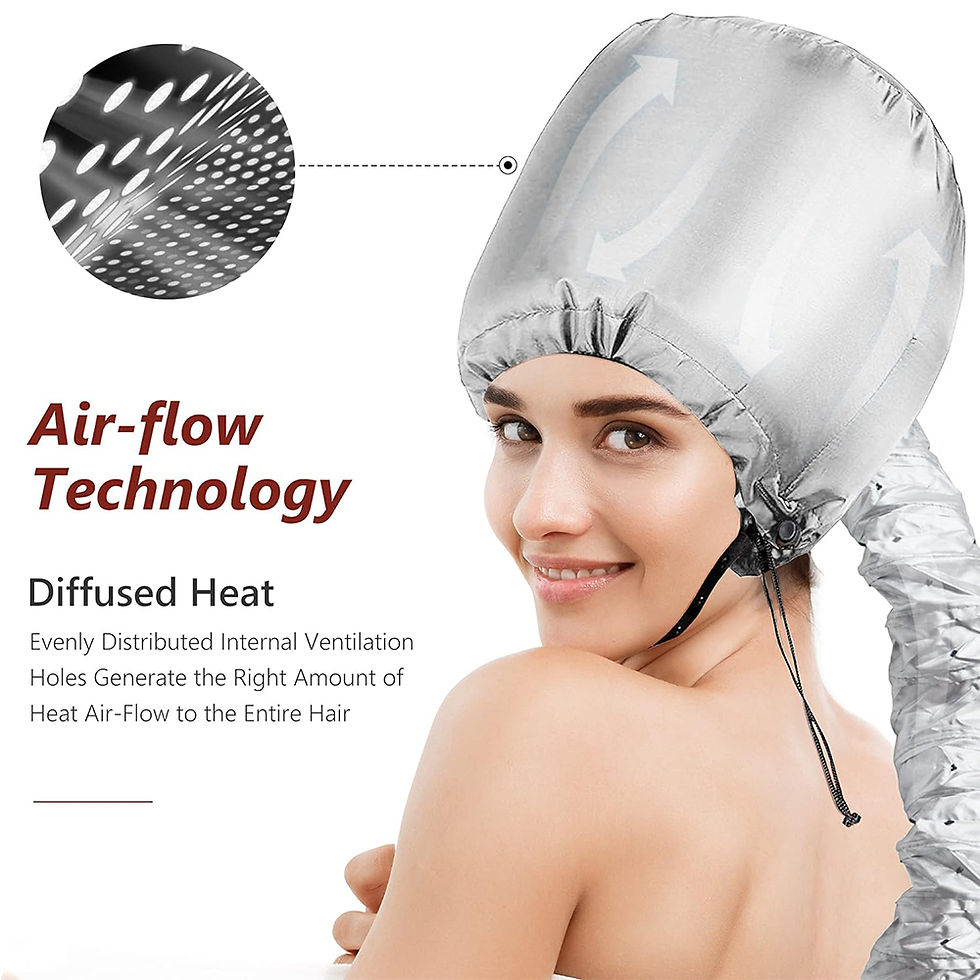 Thumbnail: Portable Hair Bonnet Dryer Cap Gorro Secador Touca Difusora Steamer Quick Dry Ba