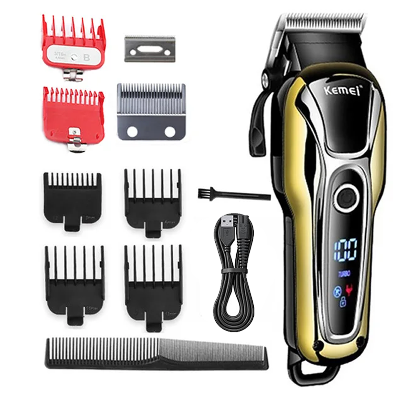 Thumbnail: Kemei KM-PG809A Hair Clipper Hair Cutting maching Wireless Trimmer Men Professio