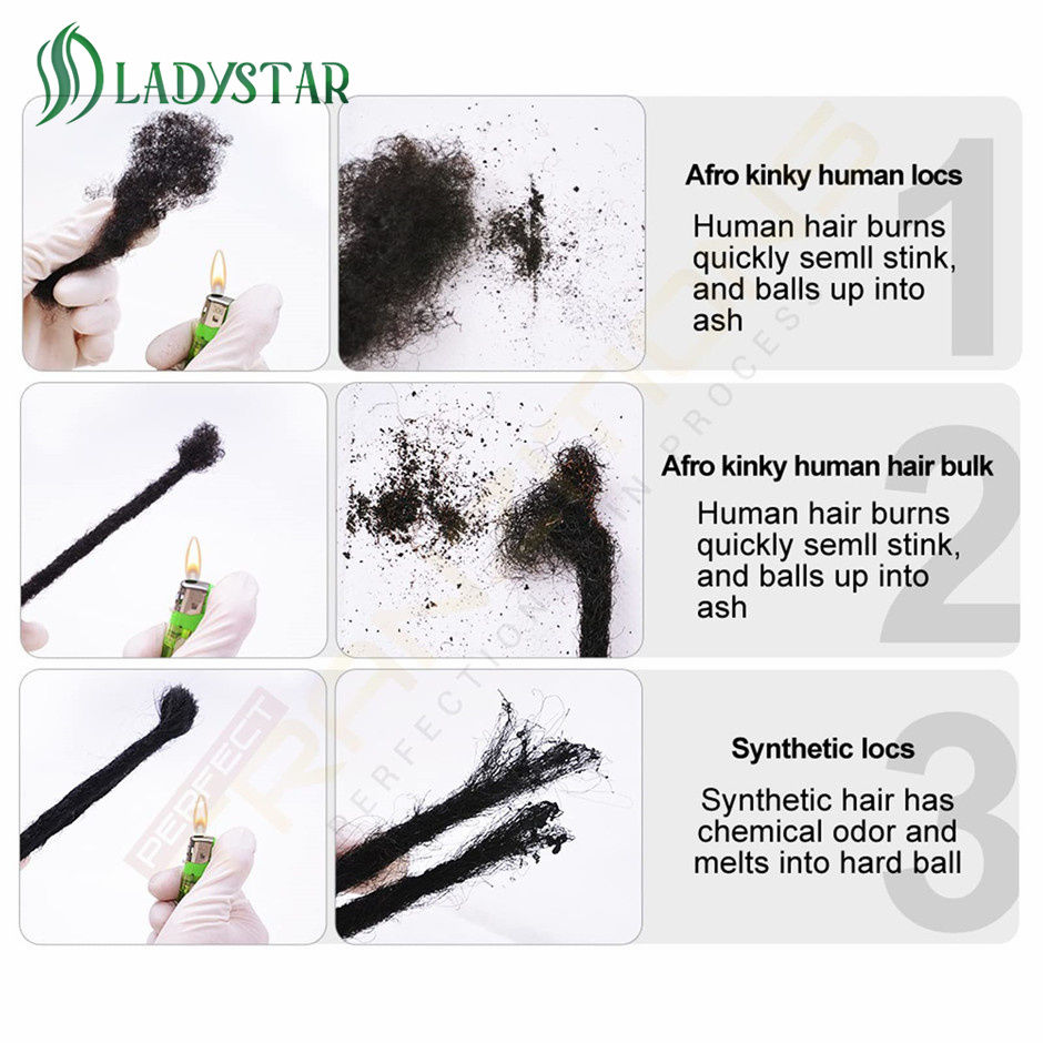 Thumbnail: Afro Kinky Bulk Human Hair Brazilian Remy Afro Kinky Human Hairs For Braiding 1 