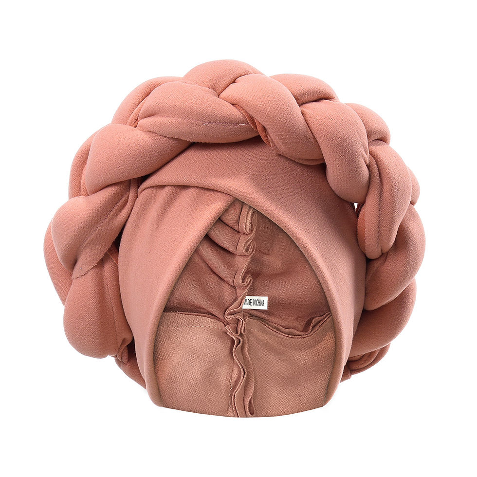Thumbnail: 2024 New Exaggerated Braids Turban Cap for Women African Wedding Party Headwear 