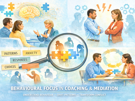 the four areas of behavioural focus in coaching and mediation