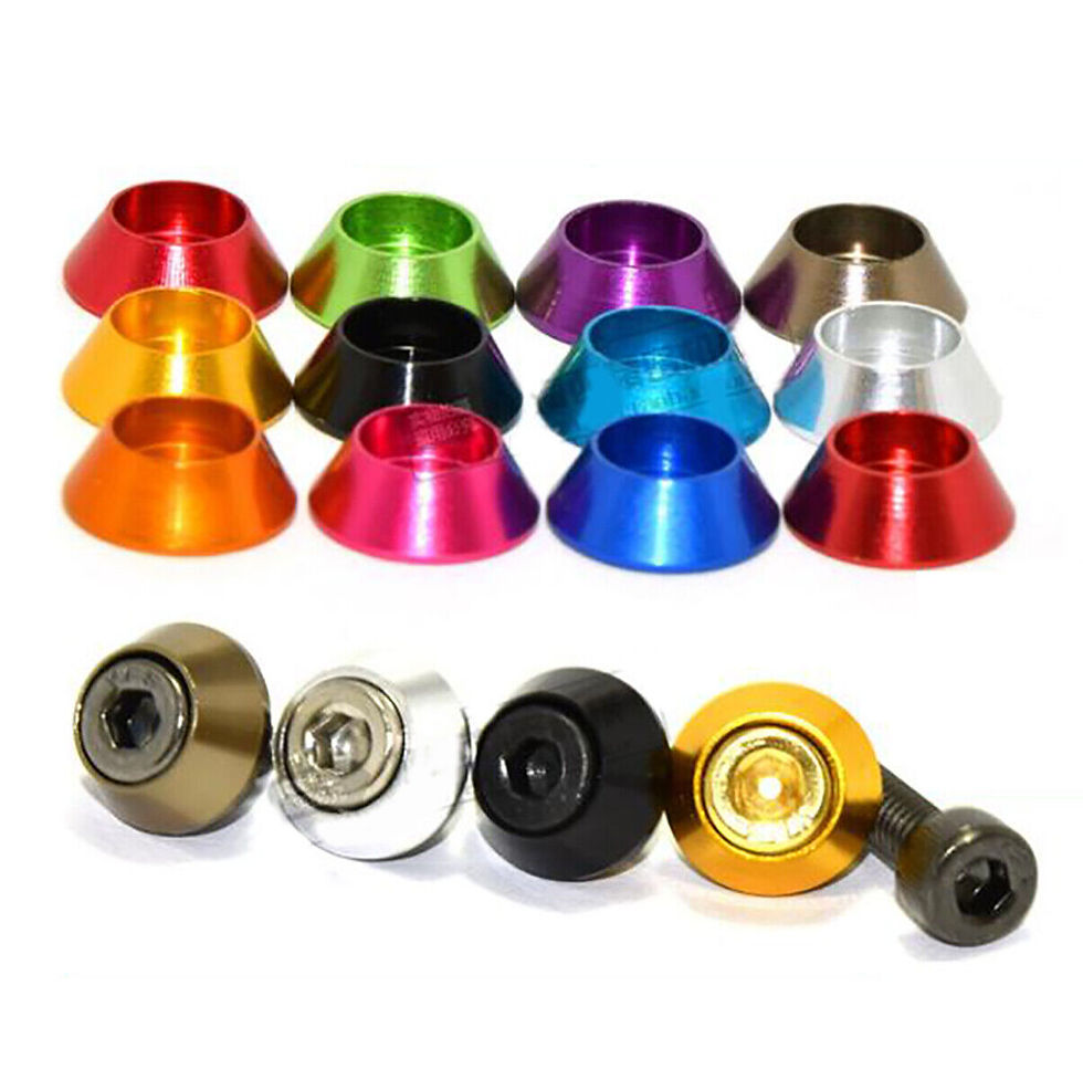 Outsiders RC M3 Coloured Aluminium Cone Cup Head Washers Outsiders RC