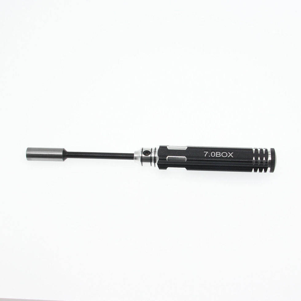 Thumbnail: Nut driver Tool 7.0mm Box wrench - Black/Silver 1pcs