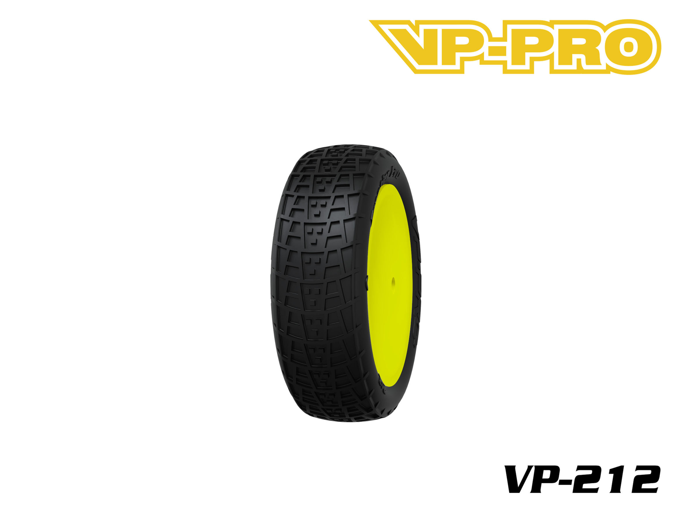 VP-212 Frontier Evo M4, 1/10 Buggy Tire 2WD Front- Yellow rims