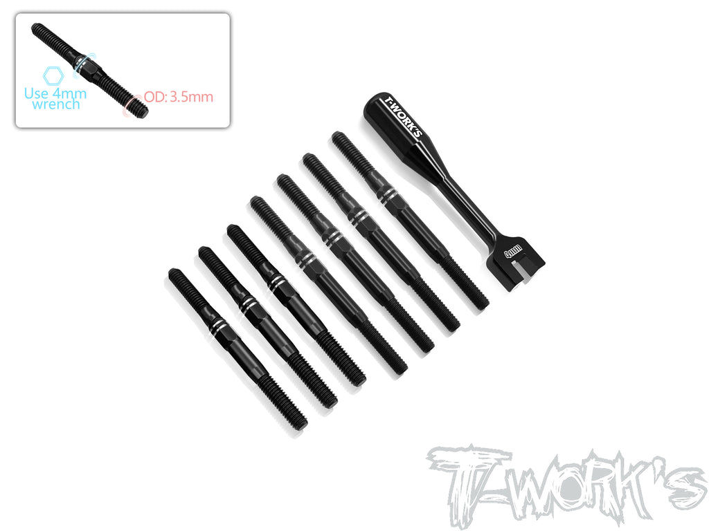 TBB-22X-4 64 Titanium Black Coating Turnbuckle Set ( For TLR 22X-4 )