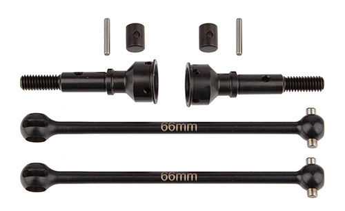 RC10B74.1 Rear CVA Set, 66mm - ASS92299