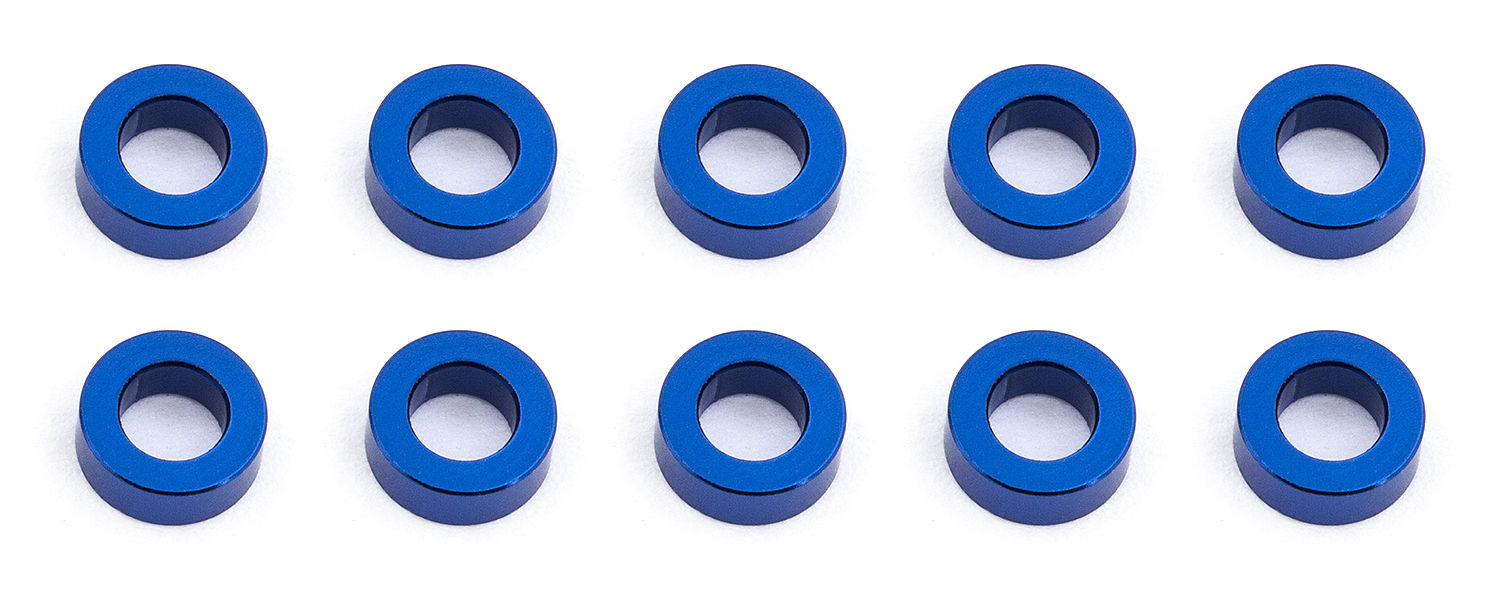 Team associated Ballstud Washers, 5.5x2.0 mm, blue aluminium - ASS31383