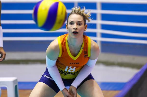 Camila durante jogo com o Hinode pela Superliga - João Pires/Foto Jump