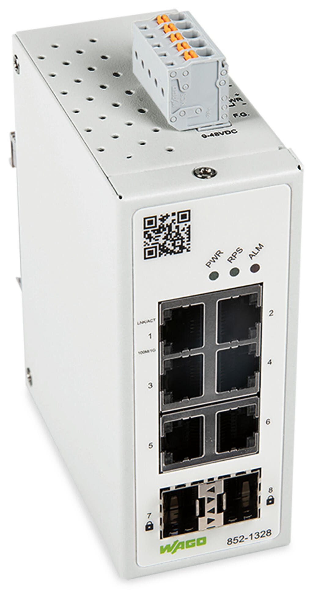 Endüstriyel Yönetilebilir Switch; 6-Port 1000BASE-T; 2-Slot 1000Base-SX/LX; MAC Security