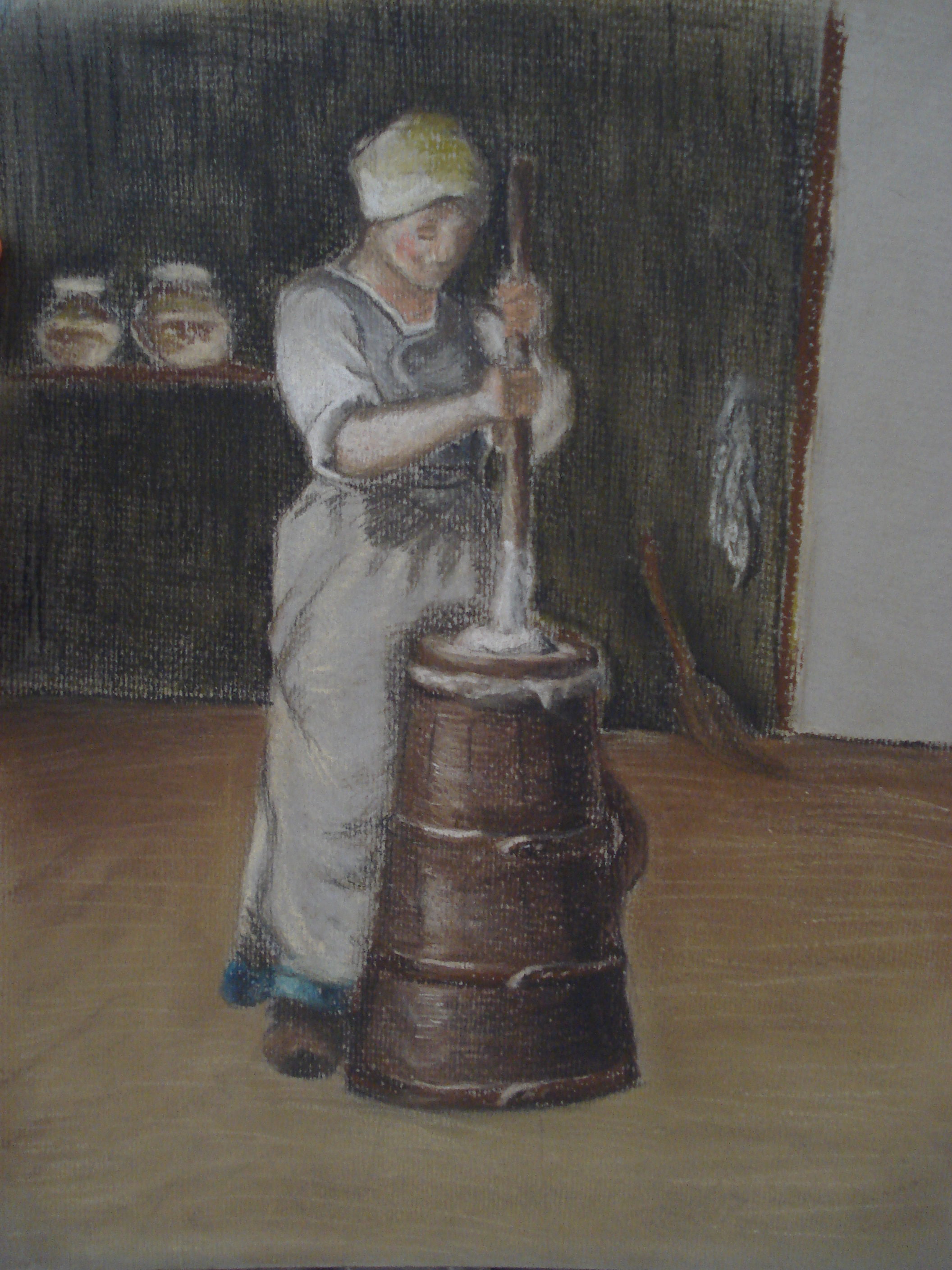 La batteuse de beurre