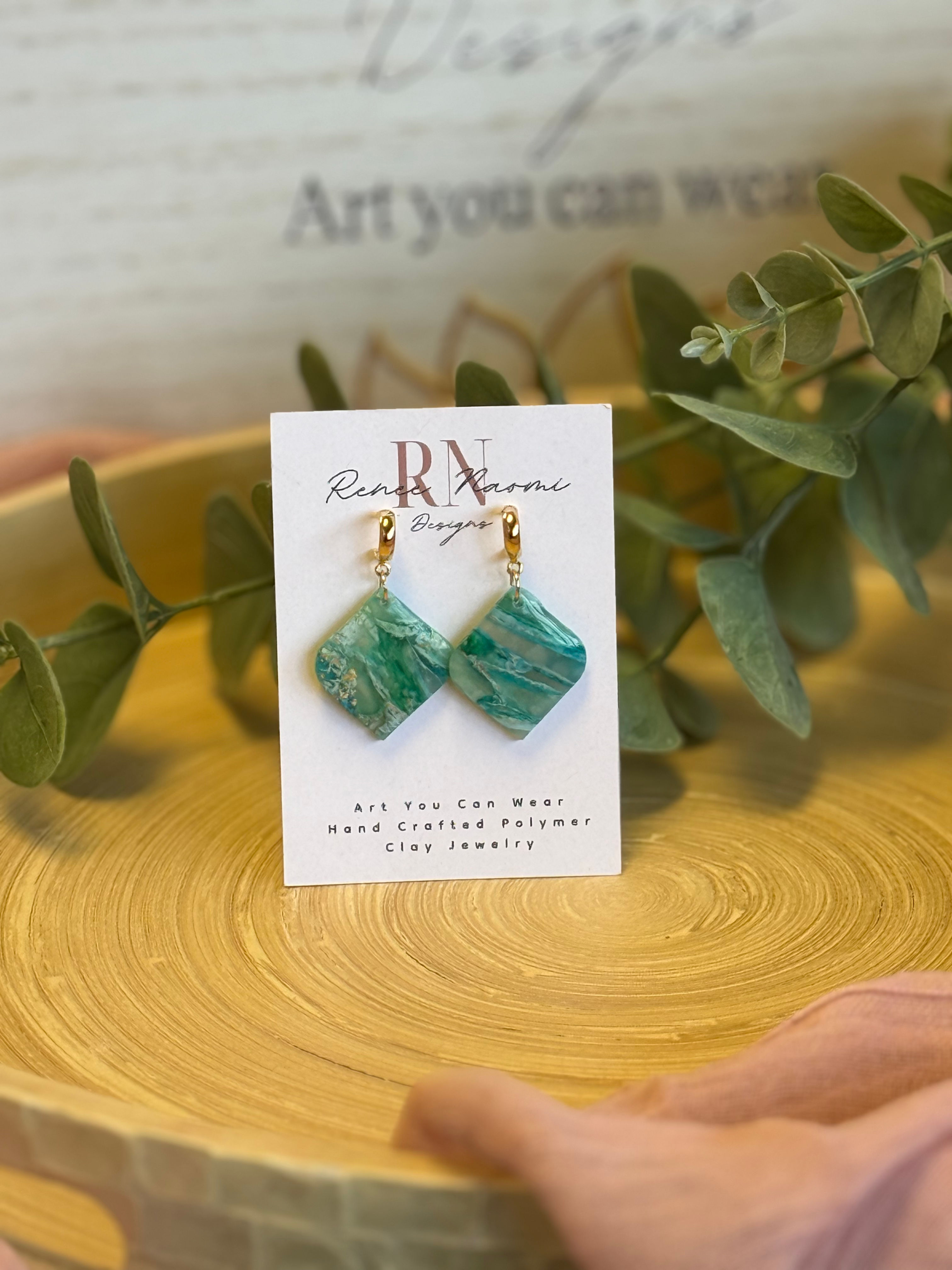 Ocean blue dangle 