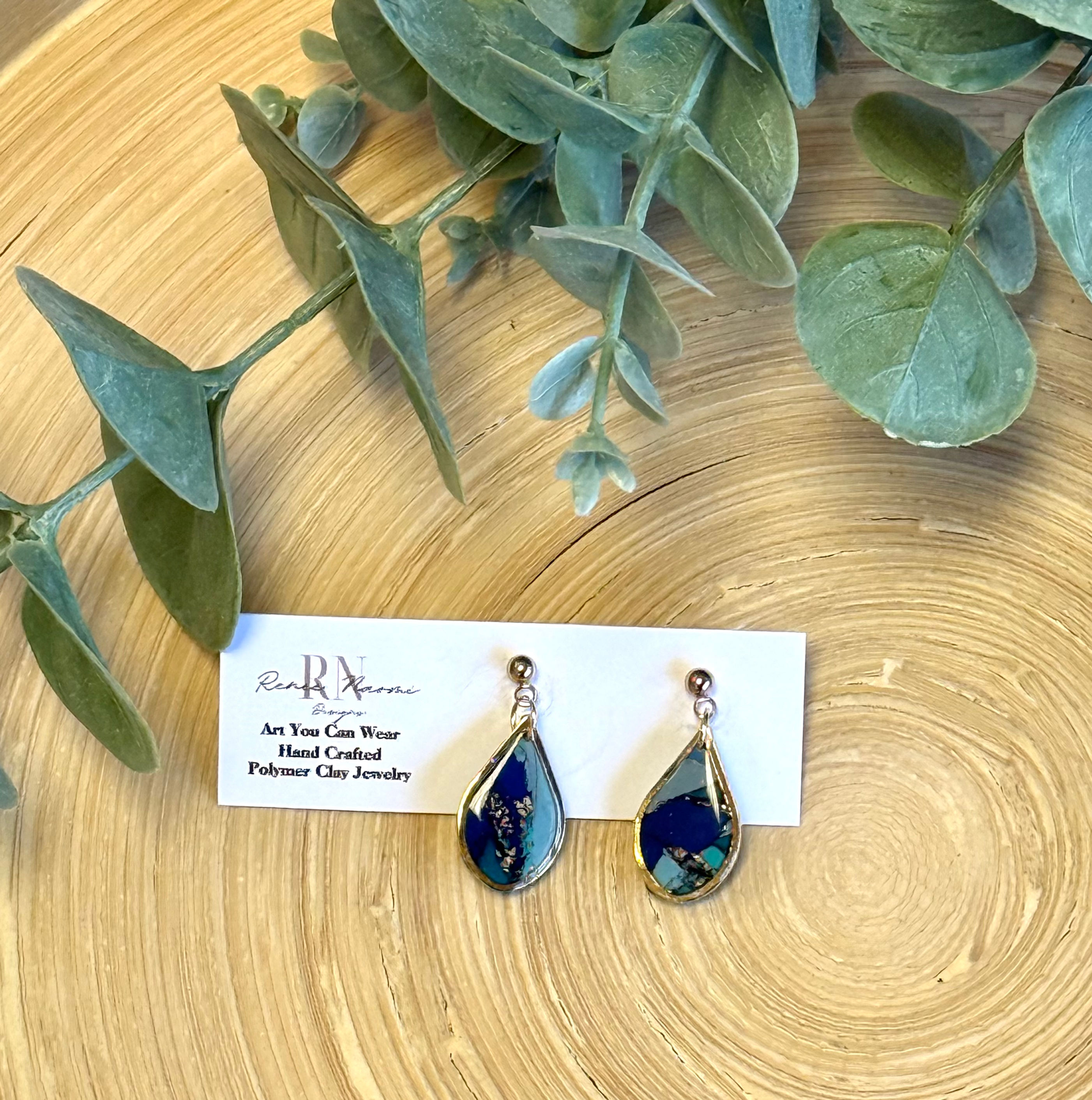 Blue lagoon Teardrop mini dangle 