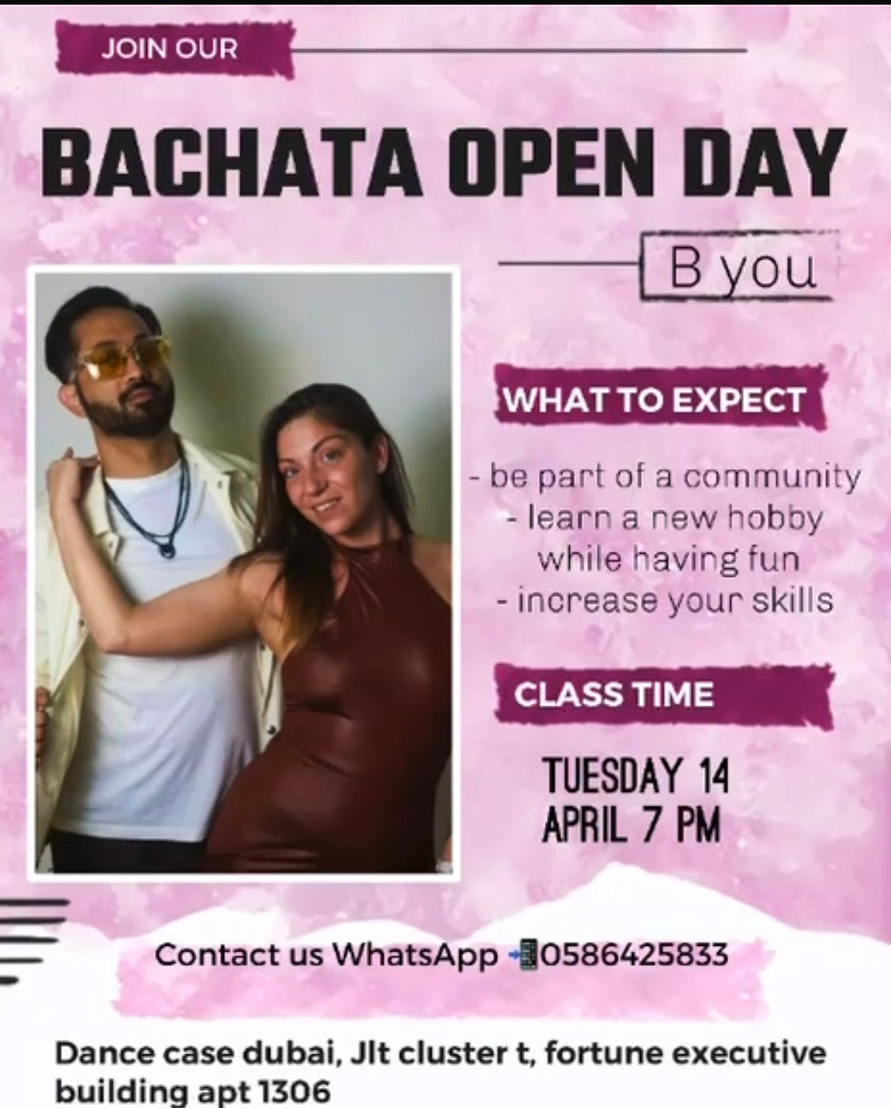 Bachata Open Day — Free Taster Class | JLT with Saj & Emi