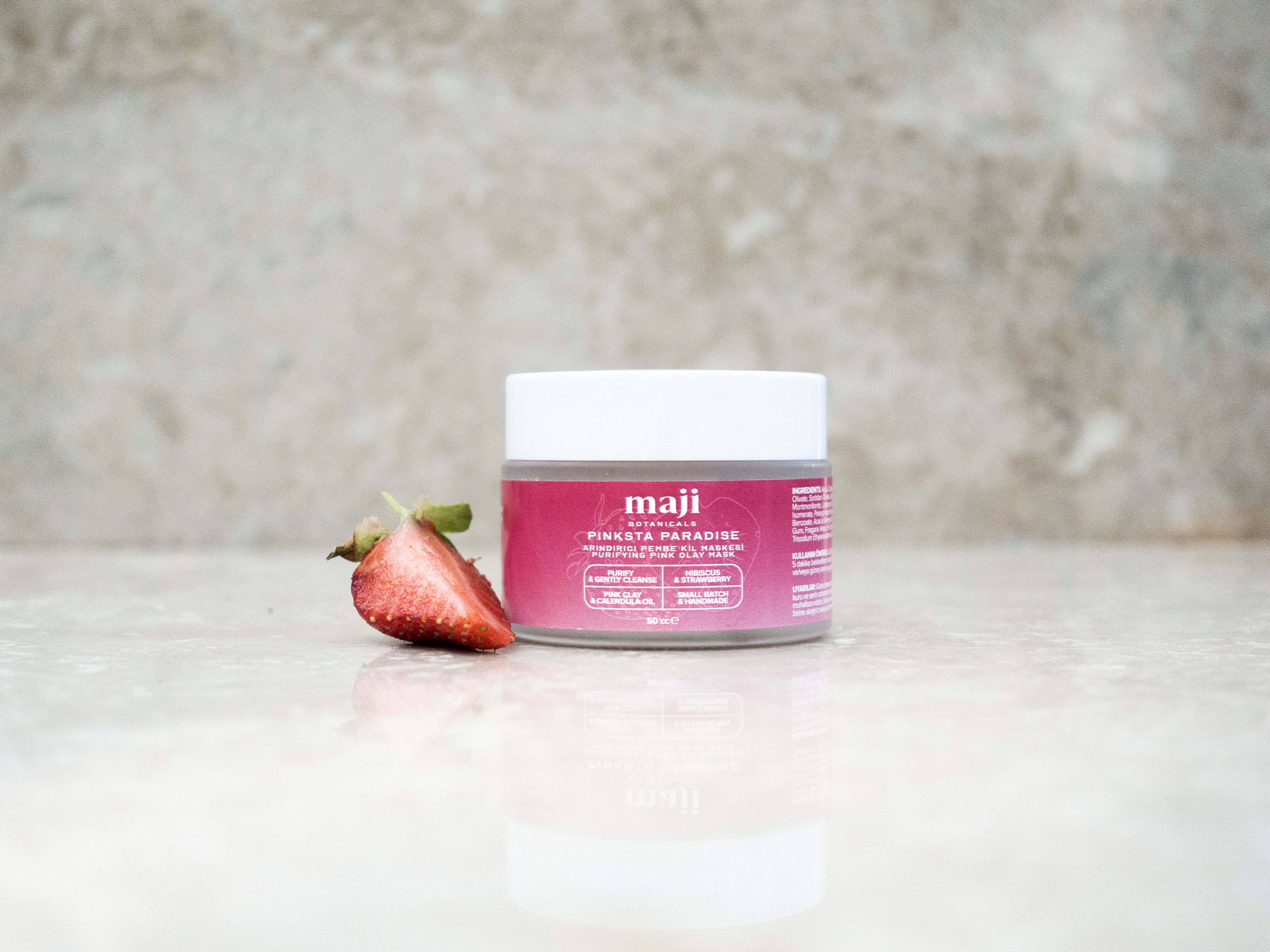 Pinksta Paradise Pembe Kil Krem Maske