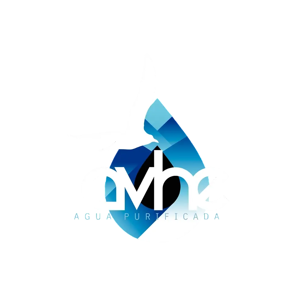 Logo de Avhe Agua Purificada con una gota y un ave blanca
