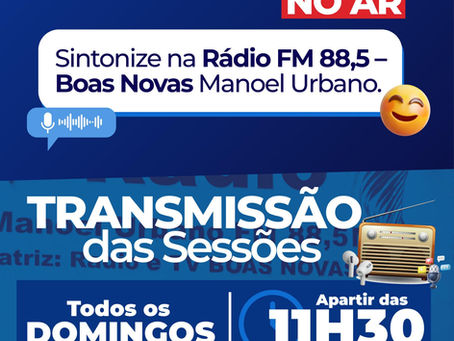 Câmara Municipal leva informações à população com transmissões semanais das sessões