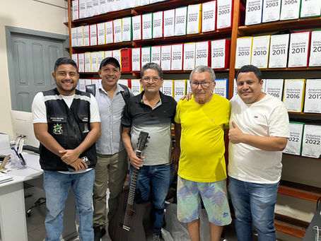 Câmara Municipal de Manoel Urbano recebe visita do ex-vereador e professor Panque