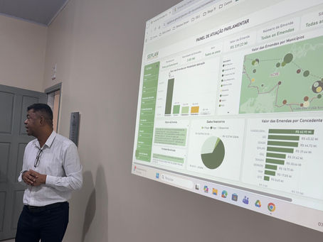 Vereadores conhecem painel de gestão das emendas parlamentares apresentado pelo TCE