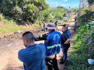 Agenda de fiscalização: vereadores acompanham obra no Chaga de Castro e visitam Garagem Municipal