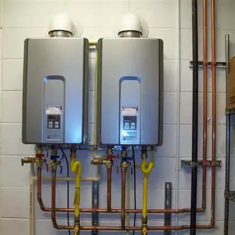 Tankless water heaters newly installed