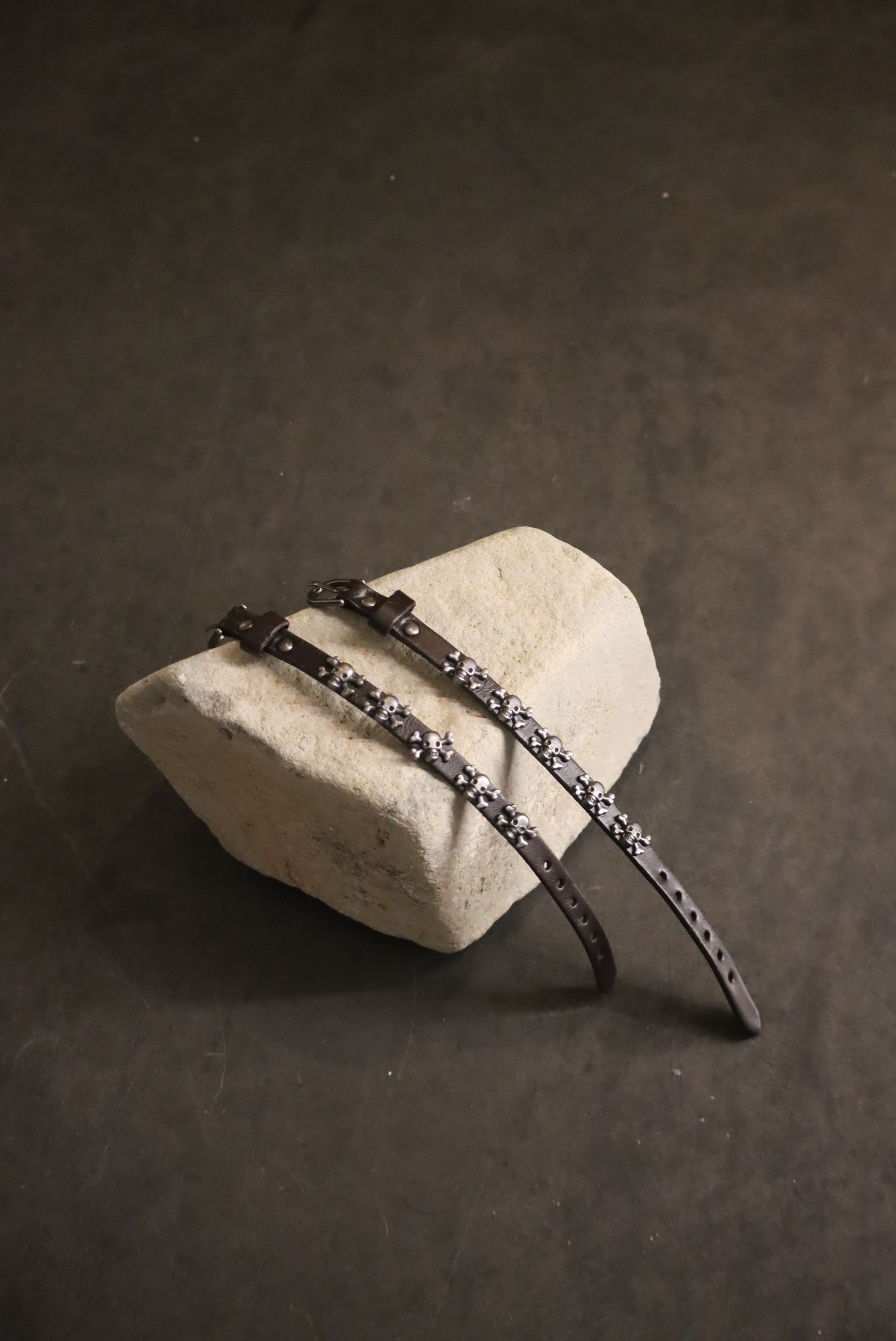 Skullbind — PU Leather Detachable Skull Choker