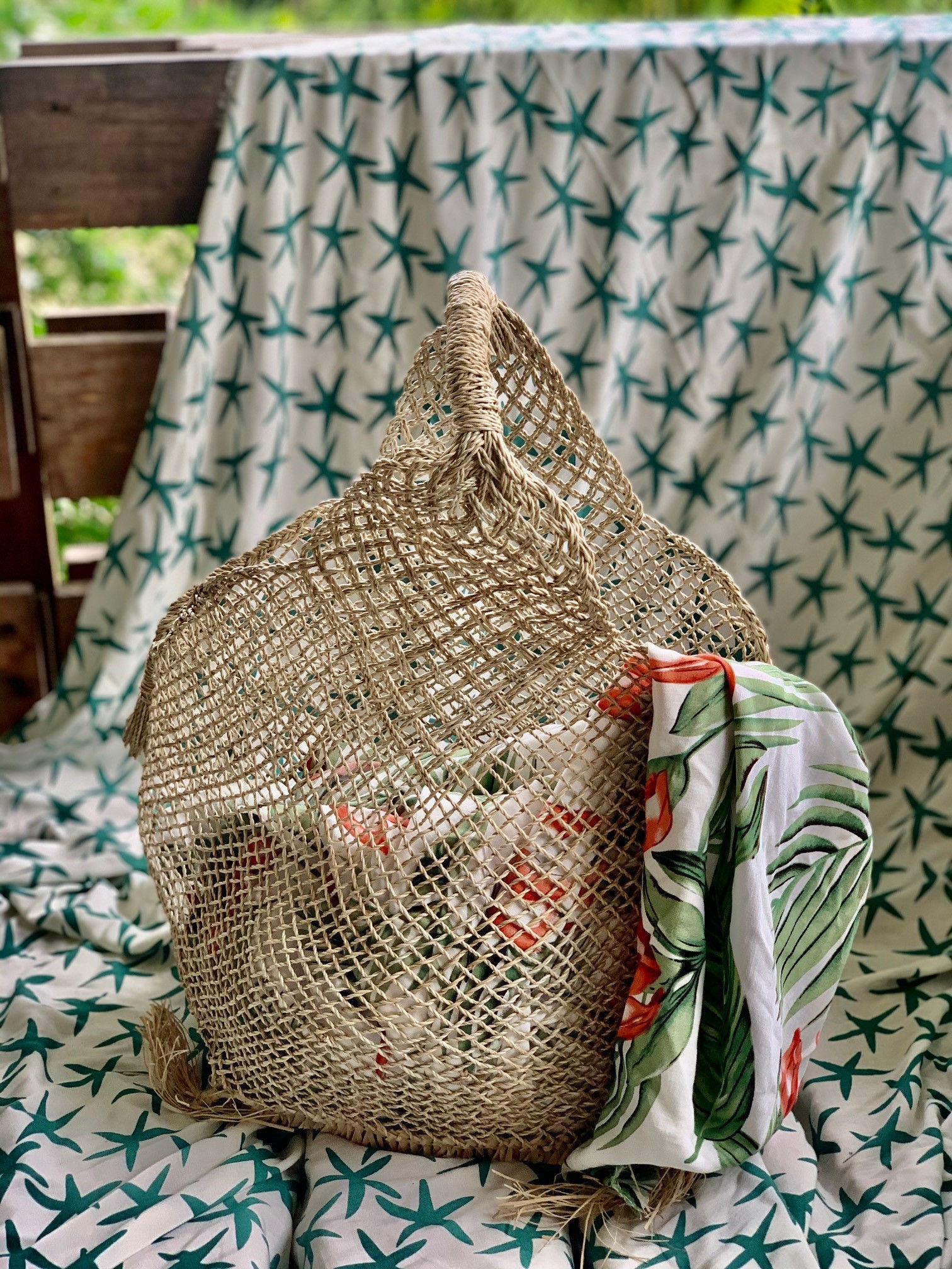 VANUATU Open Weave Handbag