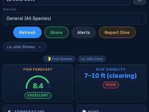 Visibility prediction tool predicted 72% accuracy this month.