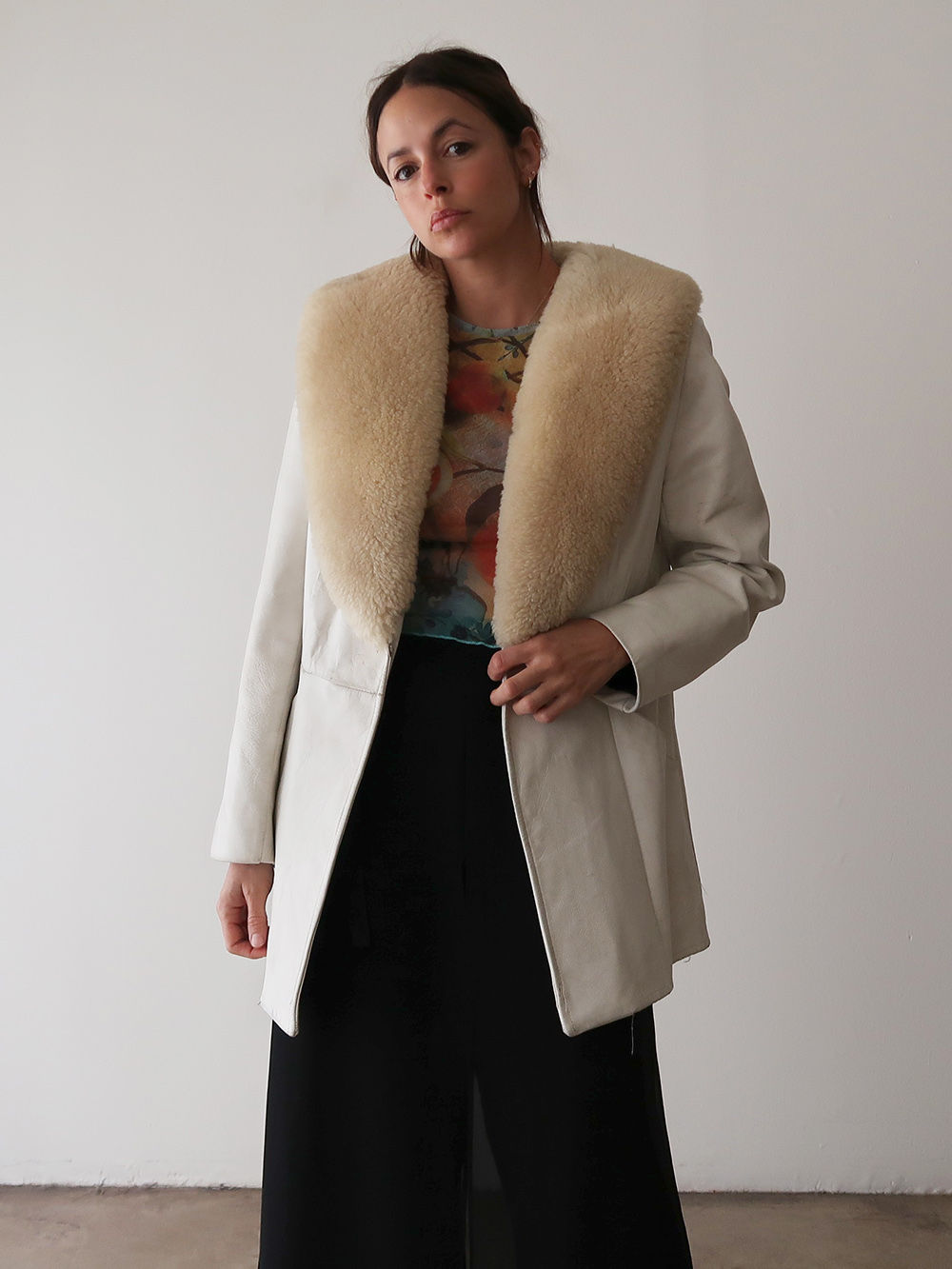 Fur Trim Leather Jacket | 1970s