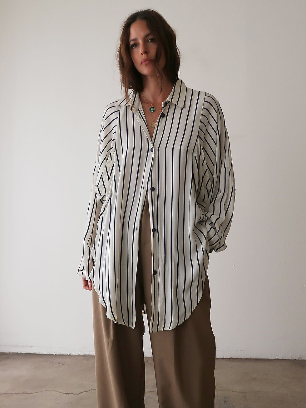 Thumbnail: Avant-Garde Striped Shirt | 1980s