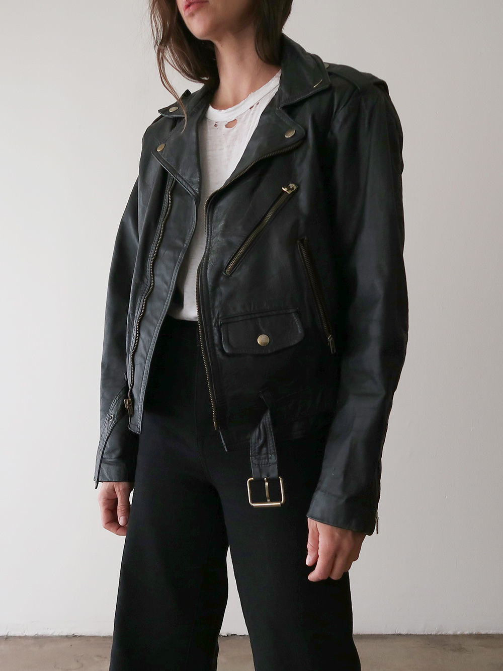 Leather Moto Jacket | 1980s