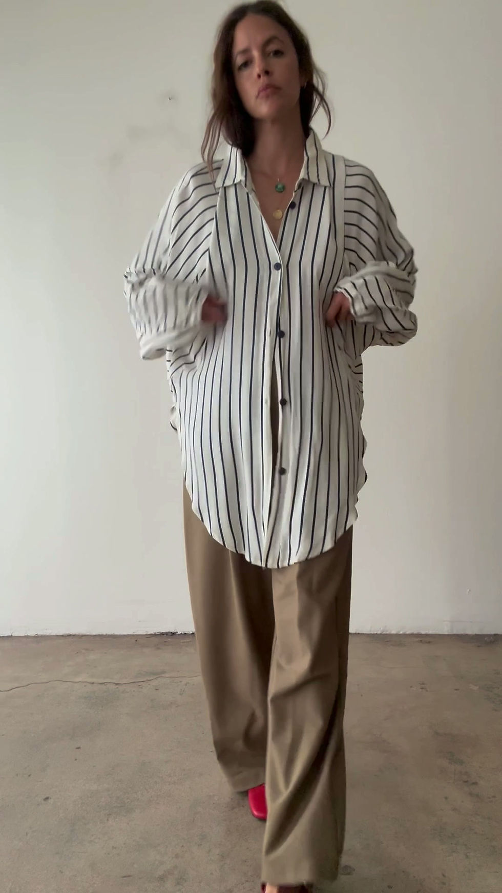 Thumbnail: Avant-Garde Striped Shirt | 1980s