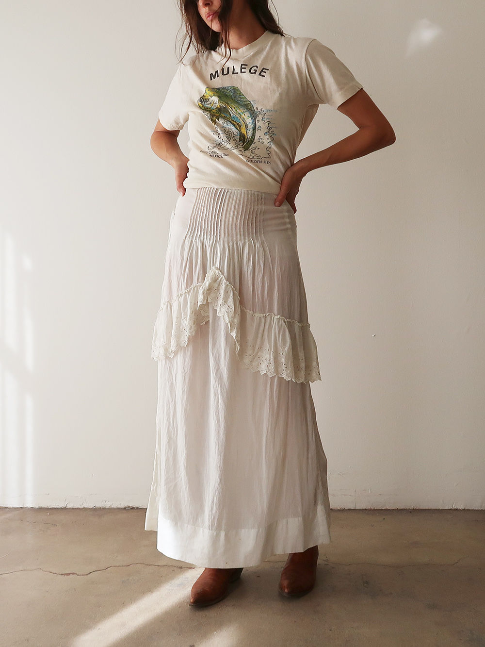 Edwardian Cotton Skirt | 1910s