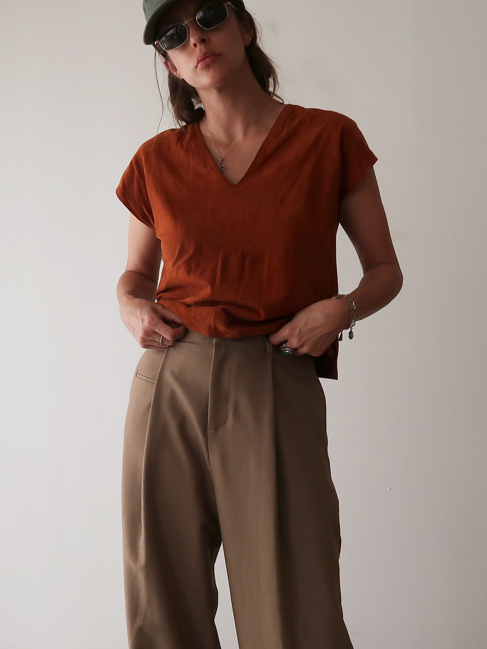 Rust Suede Top | 1970s