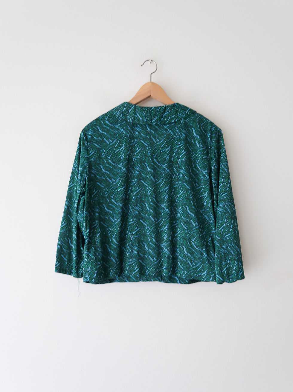 Thumbnail: Green Blue Blouse | 1960s