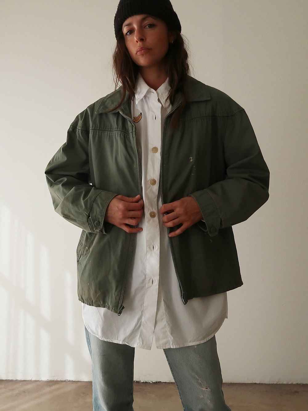 Distressed Canvas Jacket | 1980s