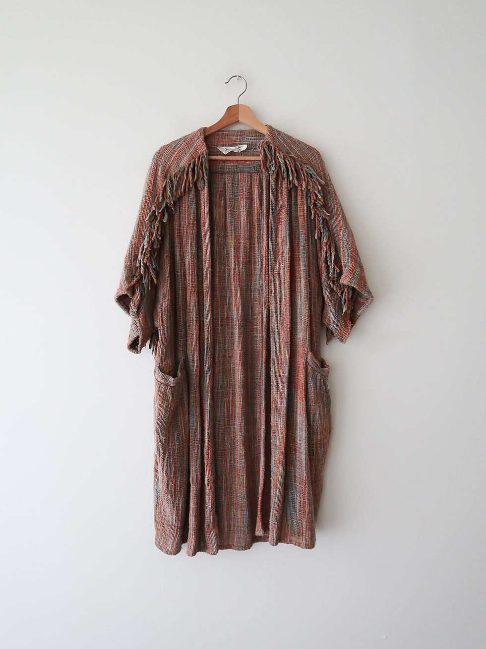 Thumbnail: Long Fringe Cardigan | 1980s