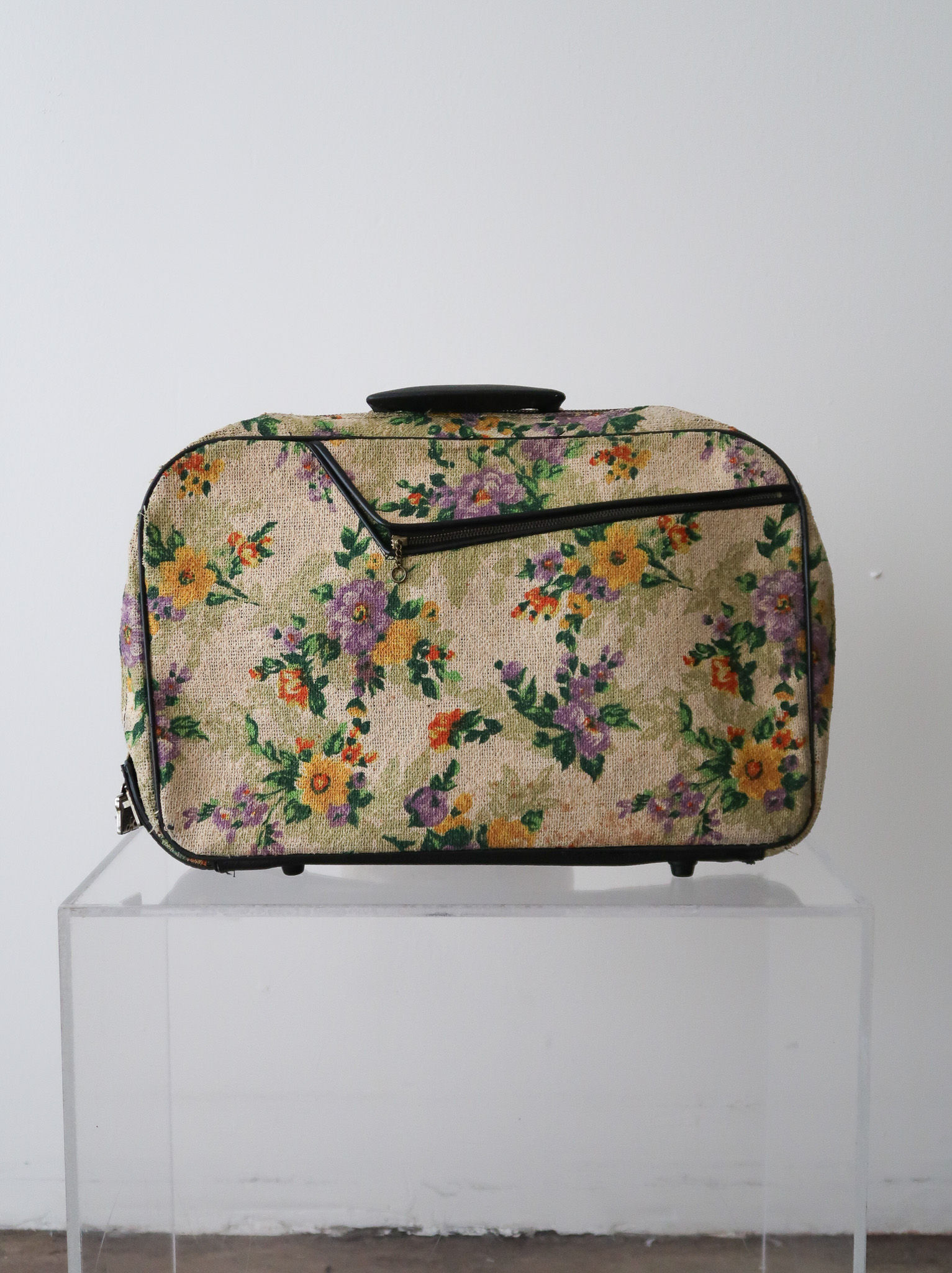 Japanese Floral Suitcase | 1980s