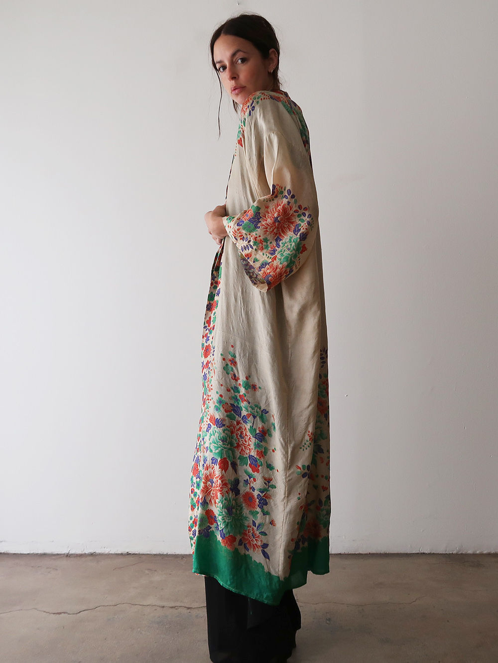 Pongee Silk Robe | 1920s