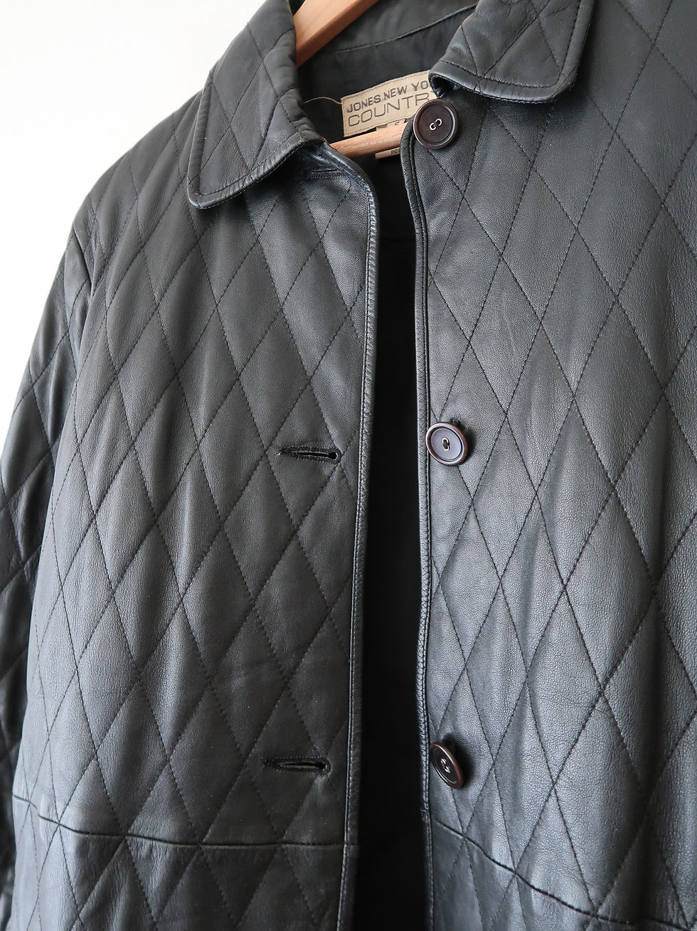 Thumbnail: Quilted Leather Chore Coat | 1990s