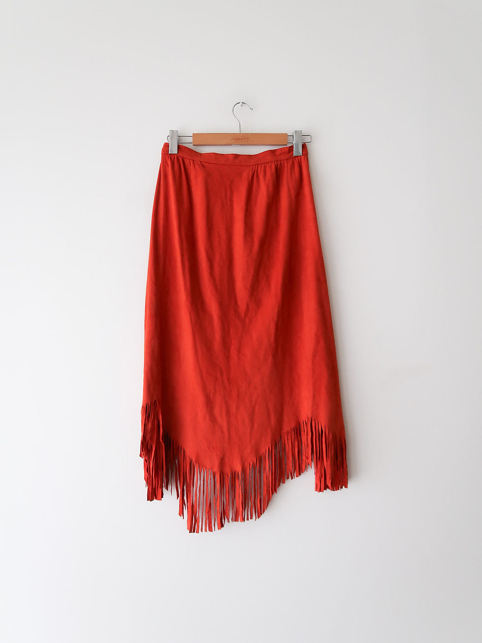 Thumbnail: Fringe Suede Wrap Skirt | 1970s