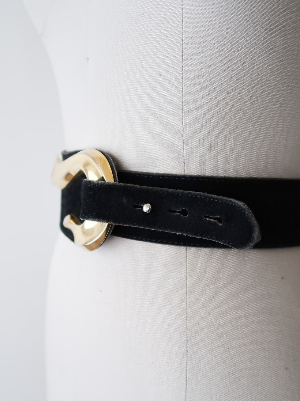 Thumbnail: Suede Hook Belt | 1980s