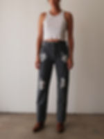 Distressed Levis 501's | 1980s | 27w