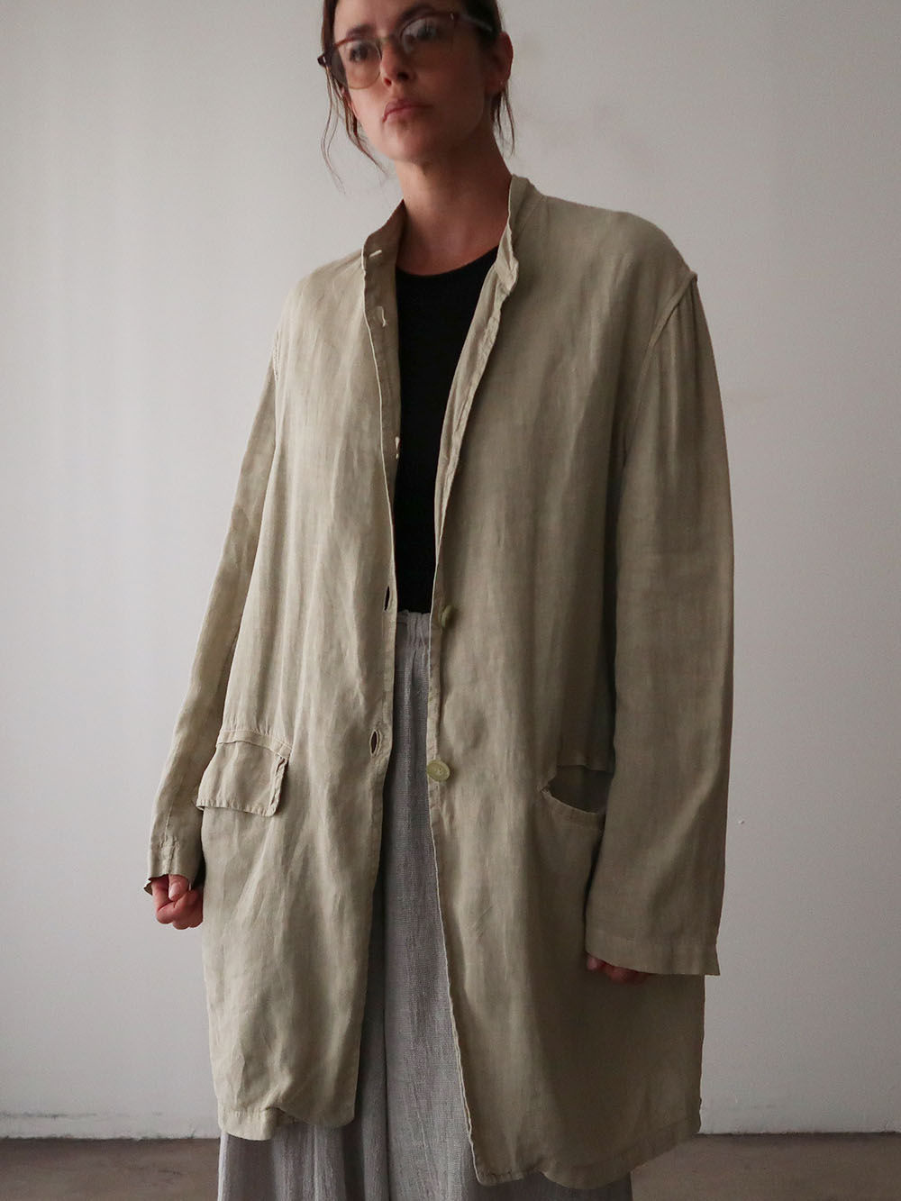 Italian Linen Chore Coat | 1990s