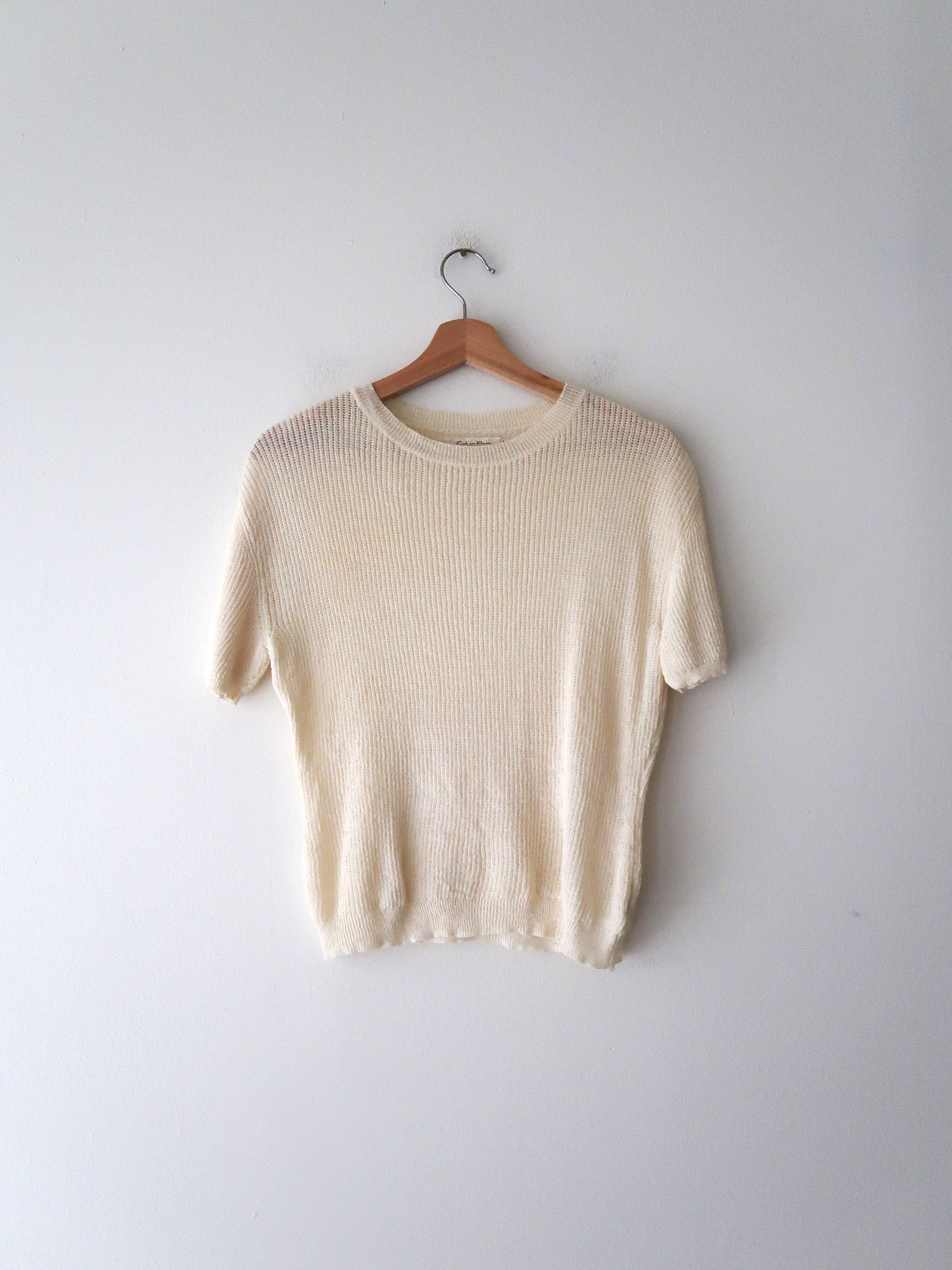 Cream Knit Top | 1990's