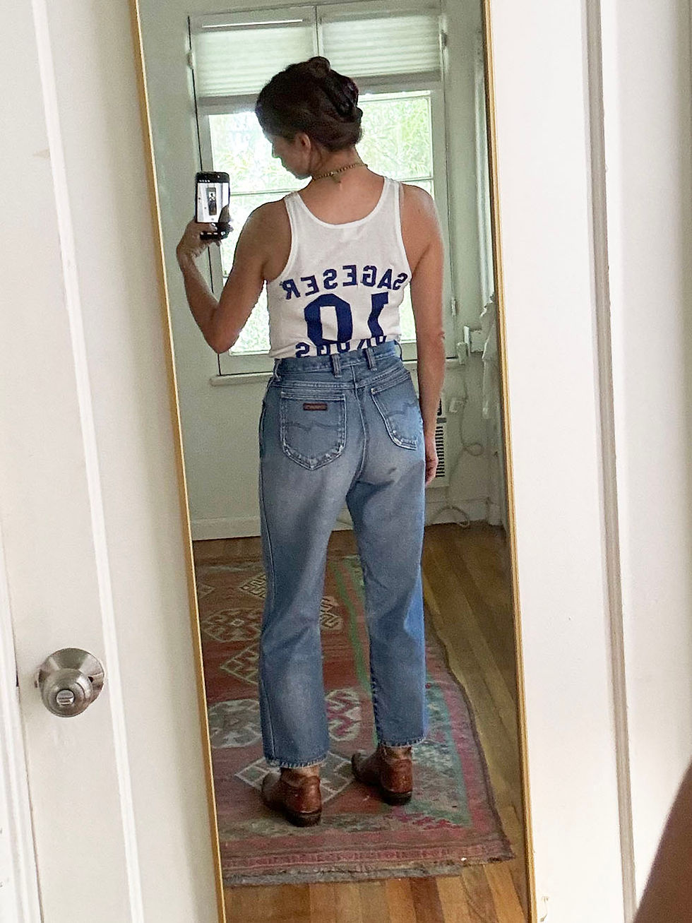 Thumbnail: Wrangler Distressed Jeans | 25w | 1980s