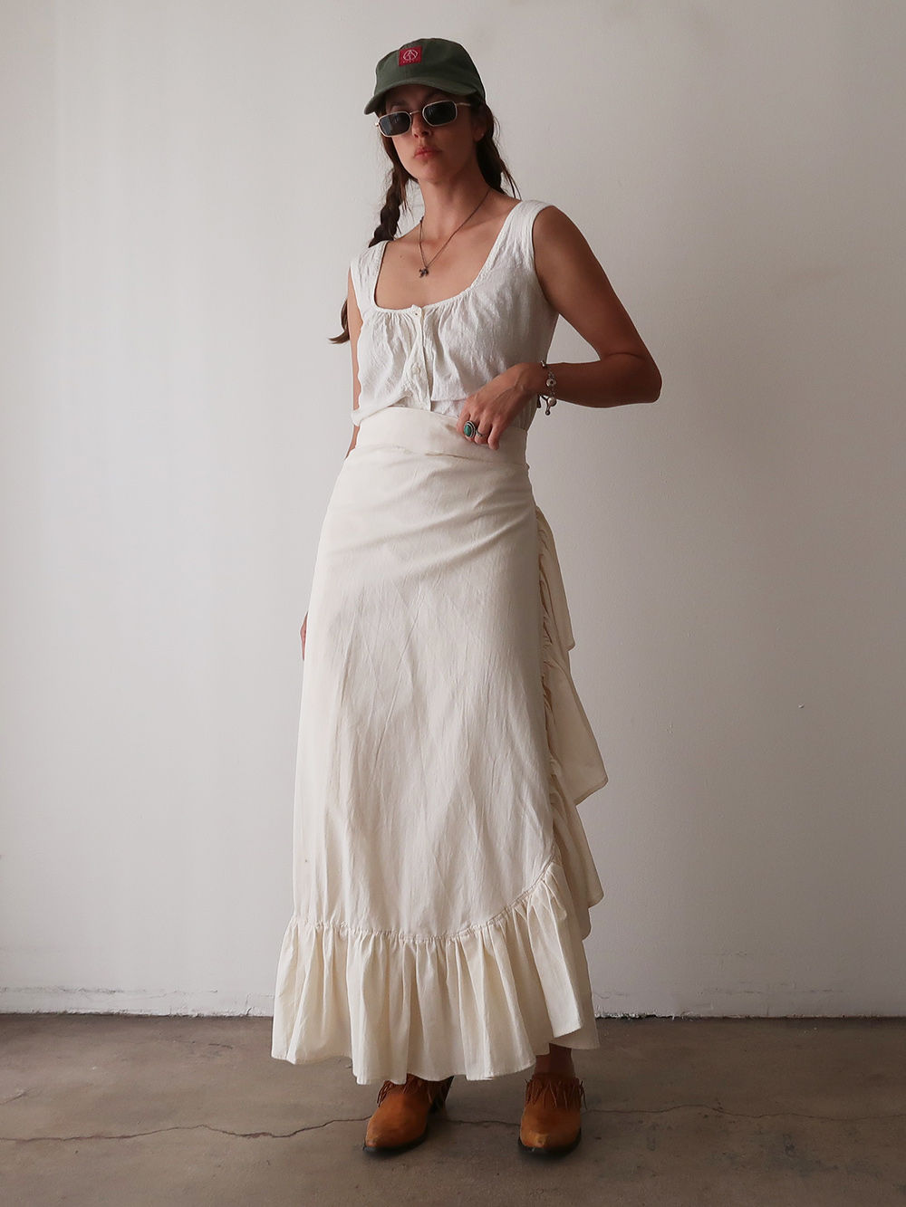 Ruffled Wrap Skirt | 1970s