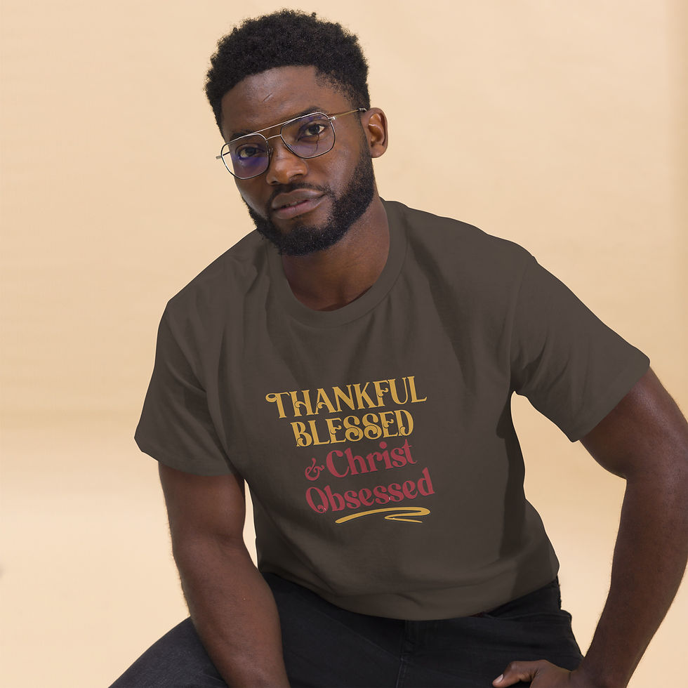 Thumbnail: Thankful, Blessed & Christ Obsessed T-Shirt